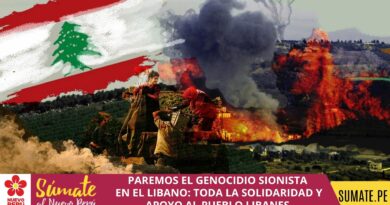 PAREMOS EL GENOCIDIO SIONISTA EN EL LIBANO: TODA LA SOLIDARIDAD Y APOYO AL PUEBLO LIBANES